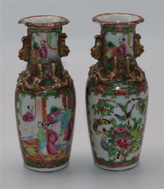 Pair Cantonese vases A/F